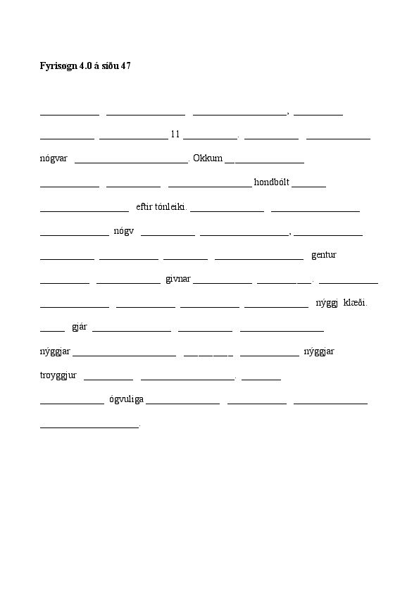 Fyrisøgn 4.0 á síðu 47