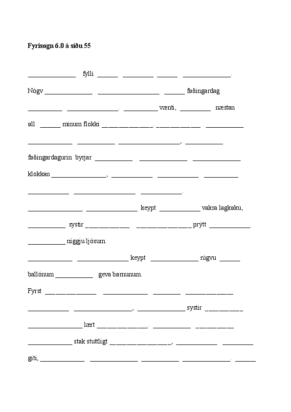 Fyrisøgn 6.0 síða 55