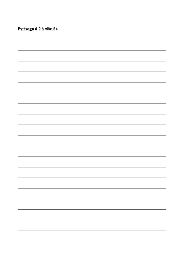 Fyrisøgn 6.2 á síðu 84